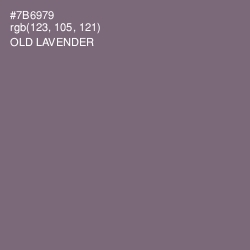 #7B6979 - Old Lavender Color Image